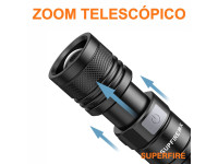 Superfire Lanterna 15W 1500lm Zoom IP44 A2-P50 Superfire Lanterna 15W 1500lm Zoom IP44 A2-P50